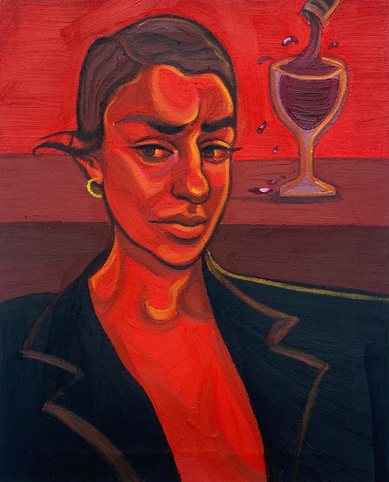 Ania Hobson, "Good Choices", 2021, Oil on canvas, 51×41cm.  / Courtesy of Ania Hobson