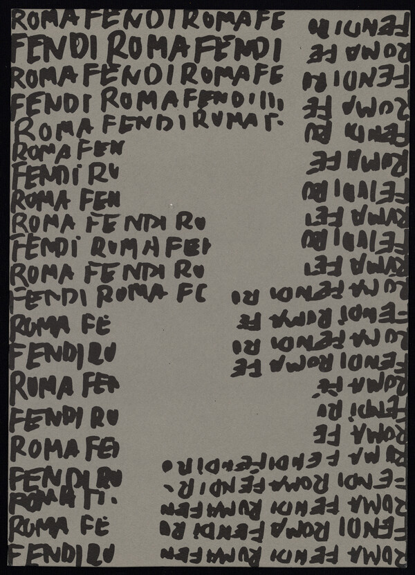 칼 라거펠트가 디자인한 'FF' 로고