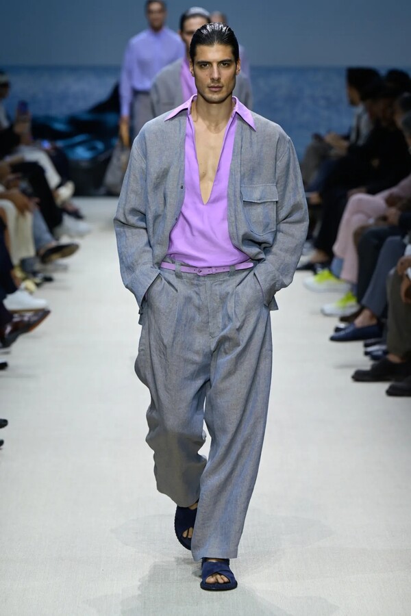 조르지오 아르마니 2026 봄/여름 남성복 컬렉션 ⓒ Giovanni Giannoni/WWD