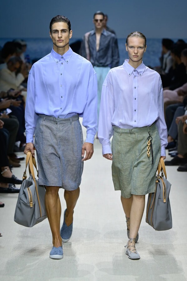 조르지오 아르마니 2026 봄/여름 남성복 컬렉션 ⓒ Giovanni Giannoni/WWD