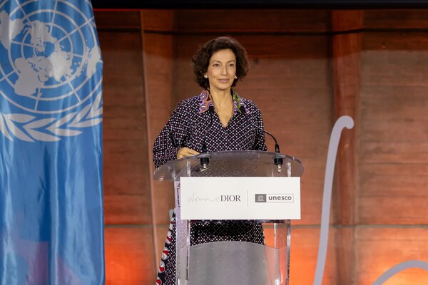 컨퍼런스에 참석한 유네스코 사무총장 오드리 아줄레 / 디올 제공