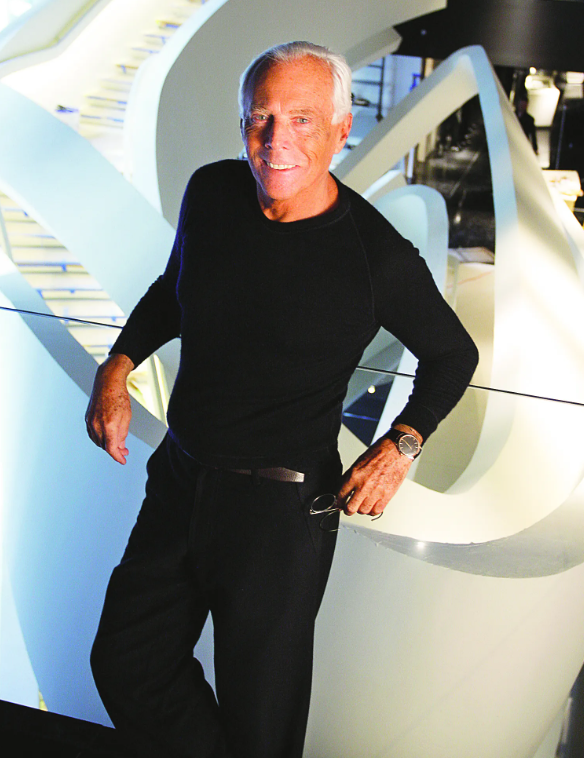 조르지오 아르마니 ©Stephen Sullivan/WWD