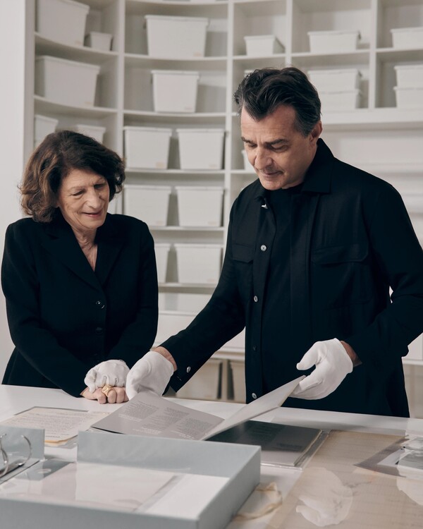 야닉 알레노와 전 디올 헤리티지 디렉터 소이지크 파프. Laora Queyras/Courtesy of Dior