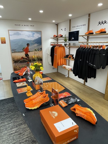 푸마 x 헬로 선라이즈의 컬렉션을 만나볼 수 있는 헬로 선라이즈 한남점 